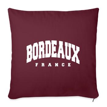 Bordeaux - Sofakissenbezug 45 x 45 cm - Burgunderrot - Vorne