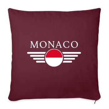 Monaco T-Shirt: Glamour, Glanz - Sofakissenbezug 45 x 45 cm - Burgunderrot - Vorne