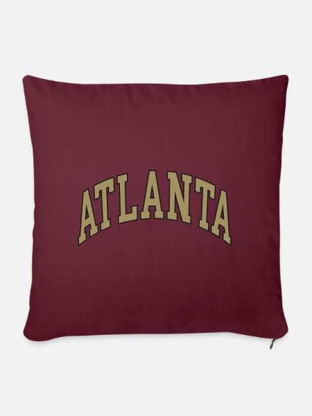 Atlanta - Sofakissenbezug 45 x 45 cm - Burgunderrot