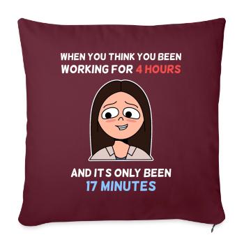 Conception longue durée de vie pour de fiers pinoys - Housse de coussin décorative 45 x 45 cm - bordeaux - Devant