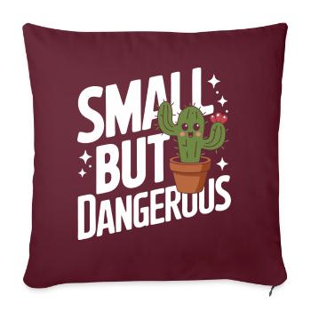 Cactus Cactus Plante du désert - Housse de coussin décorative 45 x 45 cm - bordeaux - Devant
