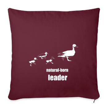 natural-born leader - Sofakissenbezug 45 x 45 cm - Burgunderrot - Vorne