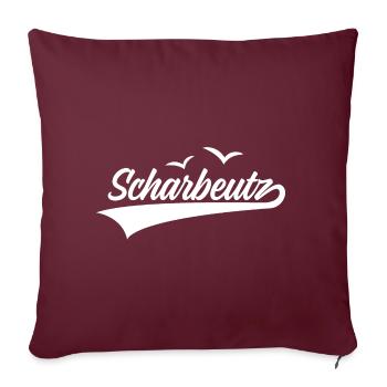 SCHARBEUTZ OSTSEE - Sofakissenbezug 45 x 45 cm - Burgunderrot - Vorne