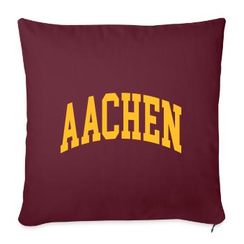 Aix-la-Chapelle - Housse de coussin décorative 45 x 45 cm - bordeaux - Devant