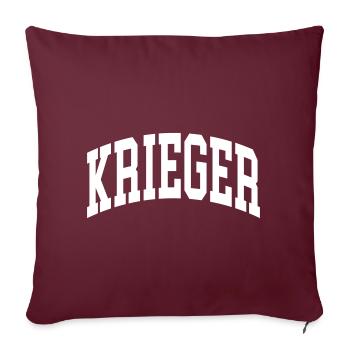 Krieger - Sofakissenbezug 45 x 45 cm - Burgunderrot - Vorne