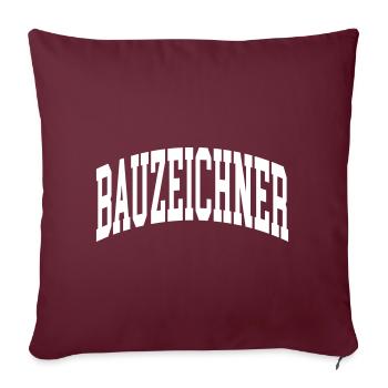 Dessinateur - Housse de coussin décorative 45 x 45 cm - bordeaux - Devant