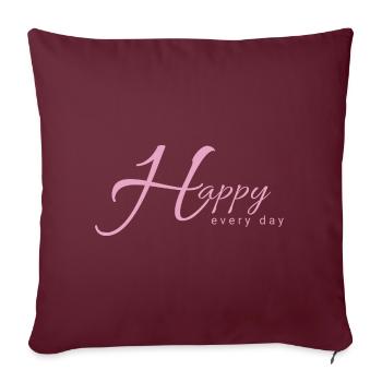 Content - Housse de coussin décorative 45 x 45 cm - bordeaux - Devant