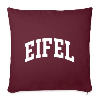 Eifel - Housse de coussin décorative 45 x 45 cm - bordeaux - Devant