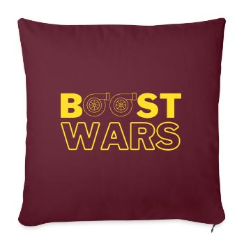Boost wars - Turbo - Sofakissenbezug 45 x 45 cm - Burgunderrot - Vorne