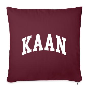 Kaan (en anglais seulement) - Housse de coussin décorative 45 x 45 cm - bordeaux - Devant