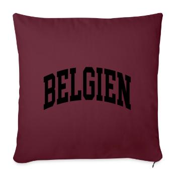 Belgien - Sofakissenbezug 45 x 45 cm - Burgunderrot - Vorne
