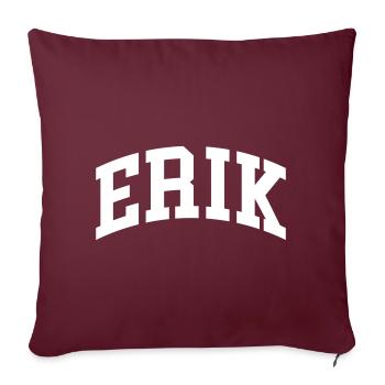 Erik - Sofakissenbezug 45 x 45 cm - Burgunderrot - Vorne