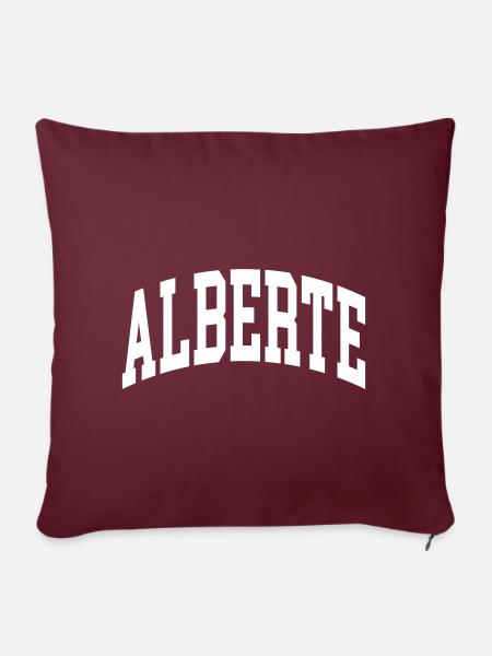 Alberte - Sofakissenbezug 45 x 45 cm - Burgunderrot