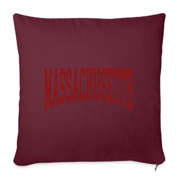 Massachusetts - Sofakissenbezug 45 x 45 cm - Burgunderrot - Vorne