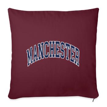 Manchester - Sofakissenbezug 45 x 45 cm - Burgunderrot - Vorne
