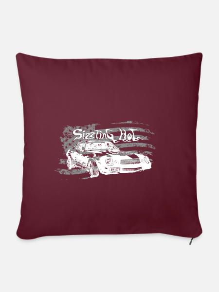 '79 Camaro Stroker (Diva) - Sofakissenbezug 45 x 45 cm - Burgunderrot