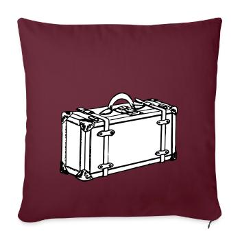 sac à dos valise sac à dos porte-documents121 - Housse de coussin décorative 45 x 45 cm - bordeaux - Devant