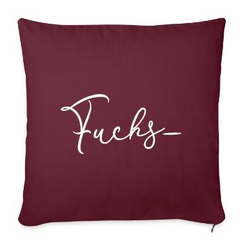 renard - Housse de coussin décorative 45 x 45 cm - bordeaux - Devant