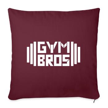 Gym Bros - Sofakissenbezug 45 x 45 cm - Burgunderrot - Vorne