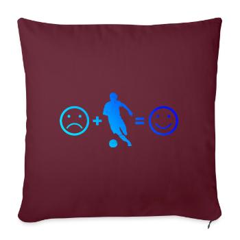 Football Masculin Football Football Football - Housse de coussin décorative 45 x 45 cm - bordeaux - Devant