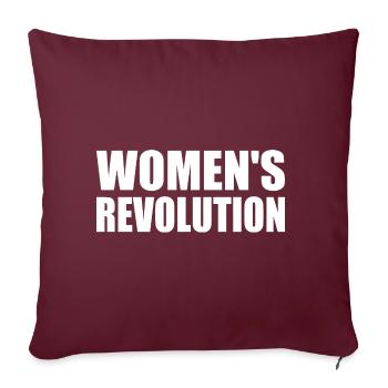 Womens revolution - Sofakissenbezug 45 x 45 cm - Burgunderrot - Vorne