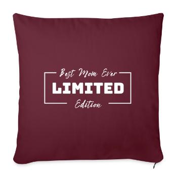 Meilleure maman de tous les temps. Maman. Fête des mères. Édition limitée. - Housse de coussin décorative 45 x 45 cm - bordeaux - Devant