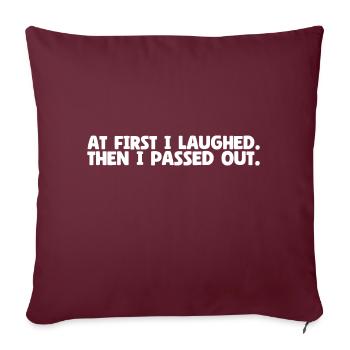 Blessure gravitationnelle Fracture Os Échec Post-Chirurgie Bâillon - Housse de coussin décorative 45 x 45 cm - bordeaux - Devant