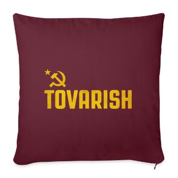 Tovarish - Housse de coussin décorative 45 x 45 cm - bordeaux - Devant