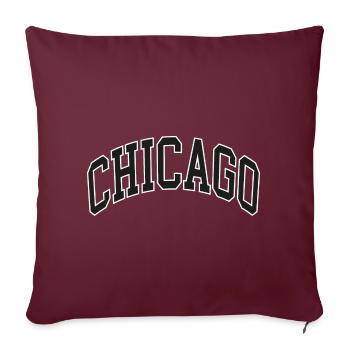 Chicago - Sofakissenbezug 45 x 45 cm - Burgunderrot - Vorne