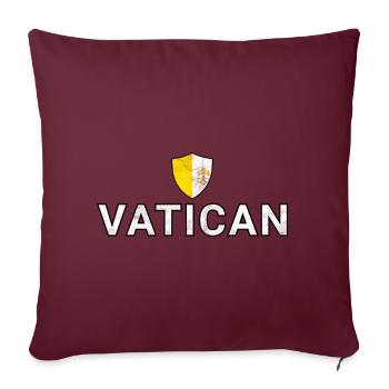 Vatican - Housse de coussin décorative 45 x 45 cm - bordeaux - Devant