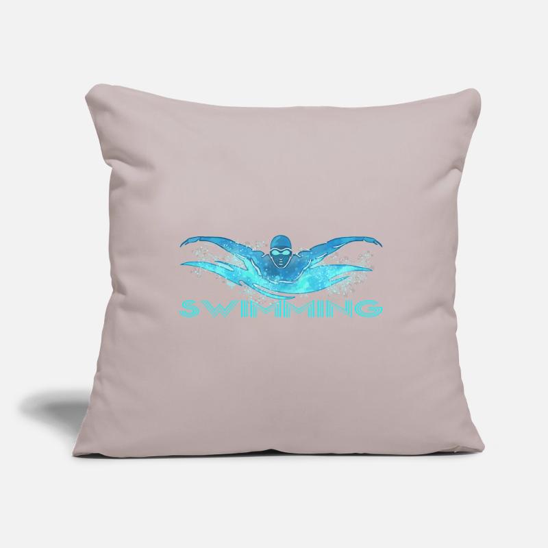 Dynamic float with water waves Sofa pillowcase 17,3'' x 17,3'' (45 x 45 cm)