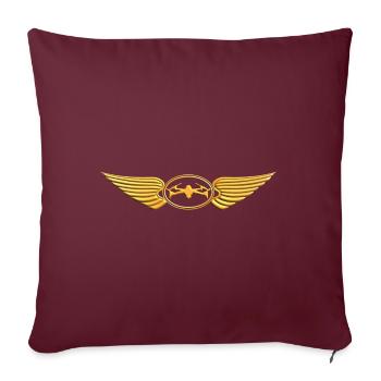 Drone Flying - Pilote de drone - Housse de coussin décorative 45 x 45 cm - bordeaux - Devant