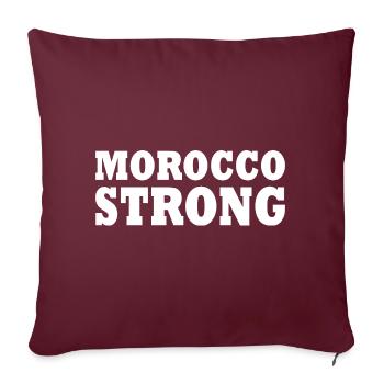 Morocco strong - Housse de coussin décorative 45 x 45 cm - bordeaux - Devant