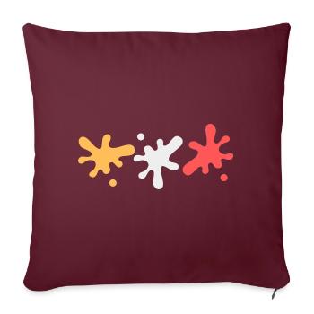 Farbflecken in lesbischen Pride Farben - Sofakissenbezug 45 x 45 cm - Burgunderrot - Vorne