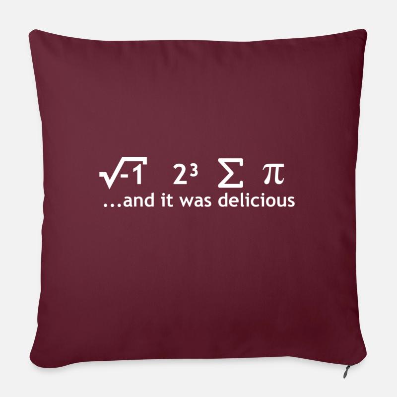 Nerd T-shirt "I ate some pie" - Sofakissenbezug 45 x 45 cm - Burgunderrot