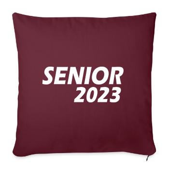 Senior 2023 - Sofakissenbezug 45 x 45 cm - Burgunderrot - Vorne