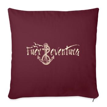 Fuerteventura est mon point d’ancrage - Housse de coussin décorative 45 x 45 cm - bordeaux - Devant
