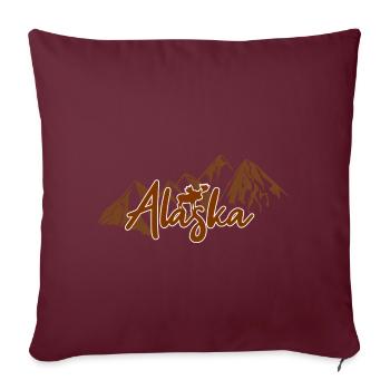 Alaska - Sofakissenbezug 45 x 45 cm - Burgunderrot - Vorne