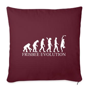 Frisbee Evolution - Sofakissenbezug 45 x 45 cm - Burgunderrot - Vorne