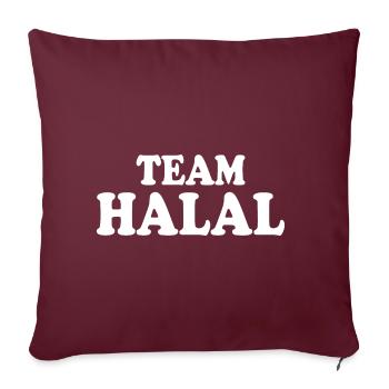 Team halal - Sofakissenbezug 45 x 45 cm - Burgunderrot - Vorne