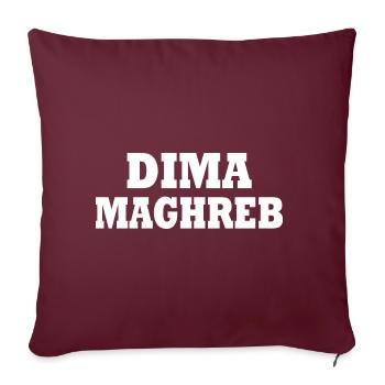 Dima maghreb - Housse de coussin décorative 45 x 45 cm - bordeaux - Devant