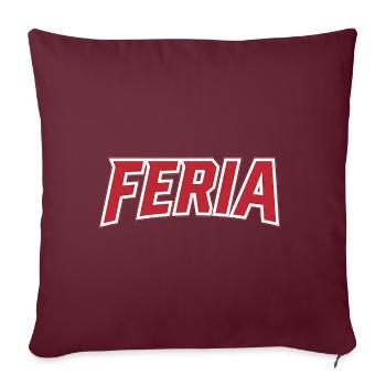 Feria rétro rouge - Housse de coussin décorative 45 x 45 cm - bordeaux - Devant