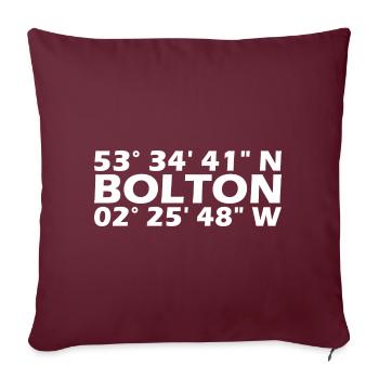 Coordonnées de Bolton - Housse de coussin décorative 45 x 45 cm - bordeaux - Devant