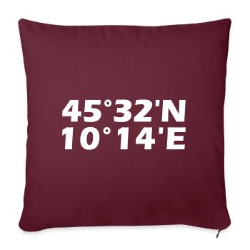 Coordonnées de Brescia - Housse de coussin décorative 45 x 45 cm - bordeaux - Devant