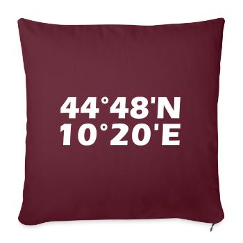Coordonnées de Parme - Housse de coussin décorative 45 x 45 cm - bordeaux - Devant