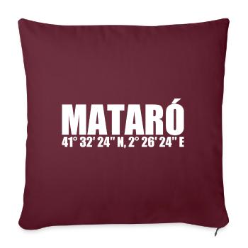 Coordonnées mataró - Housse de coussin décorative 45 x 45 cm - bordeaux - Devant