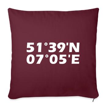 Coordonnées de marl - Housse de coussin décorative 45 x 45 cm - bordeaux - Devant