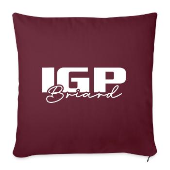 IGP BRIARD Wilsigns Sports canins - Housse de coussin décorative 45 x 45 cm - bordeaux - Devant