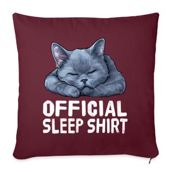 Offizielles Sleepshirt Russisch Russisch blau - Sofakissenbezug 45 x 45 cm - Burgunderrot - Vorne