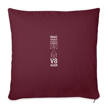 Cadeau de moteur de mécanique de réglage automatique - Housse de coussin décorative 45 x 45 cm - bordeaux - Devant